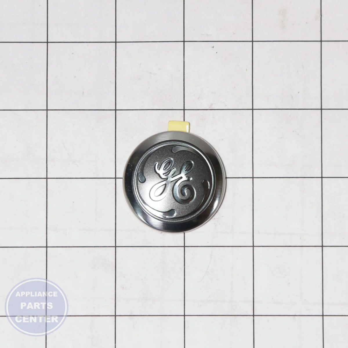 BADGE GE WB02T10589 - Side view with dimensions and specifications