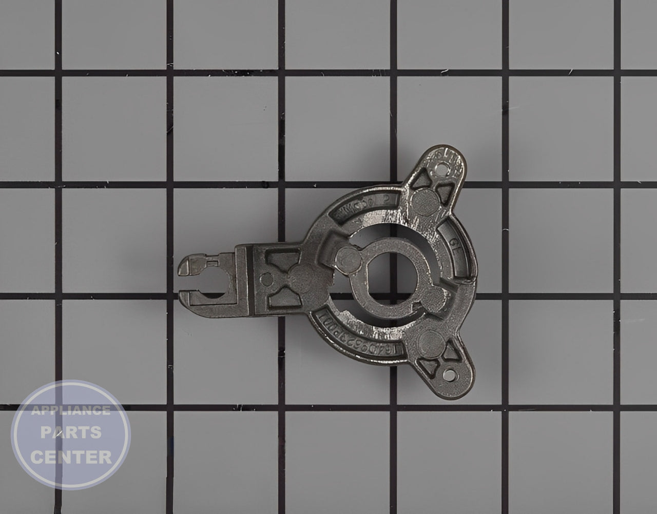 Surface Burner Base WB02X24727 - Detailed view of gas control valve