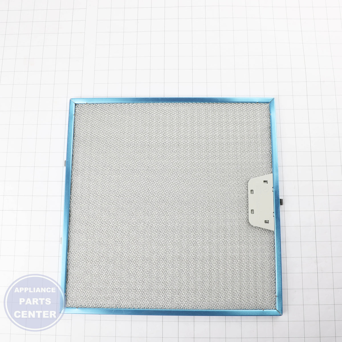 RANGE HOOD GREASE FILTER WB02X24872 - Side view with 12 x 6 inches dimensions