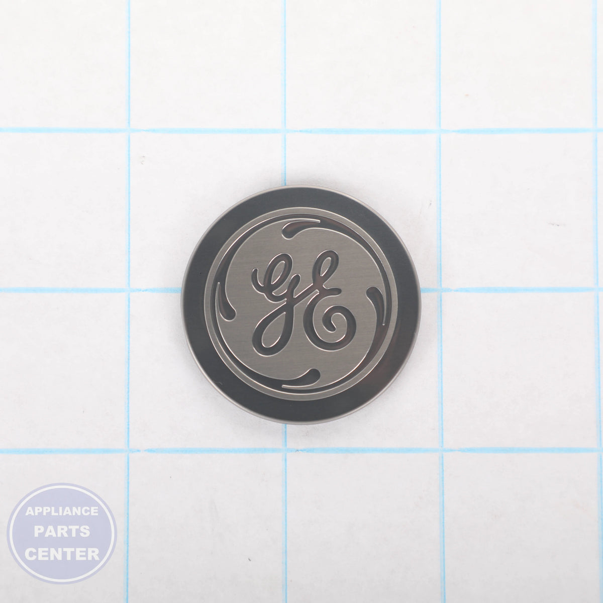 BADGE ASM WB02X29479 - Side view with precise measurements