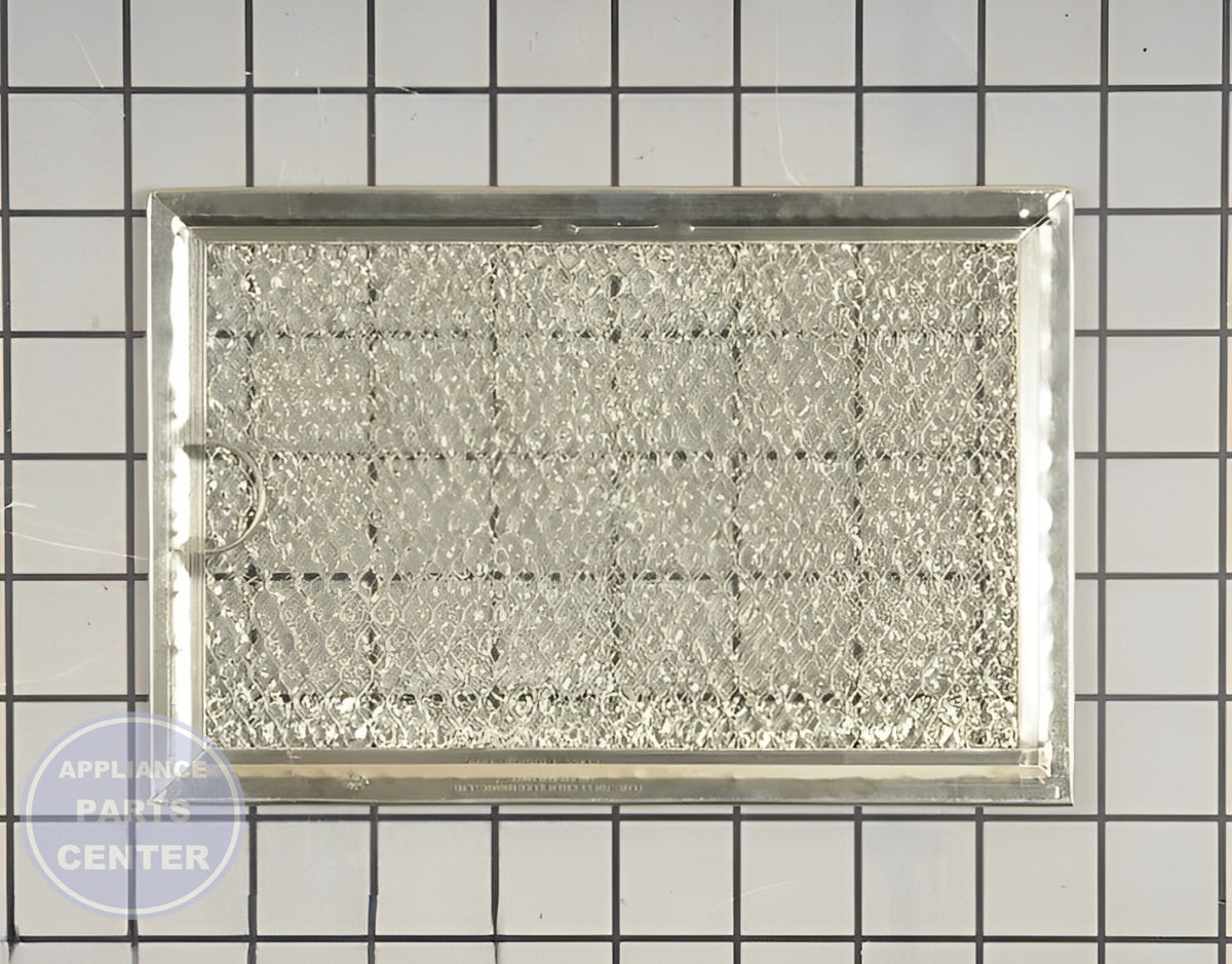 GE REFRIGERATOR REPLACEMENT GREASE FILTER WB02X32793 - Main view showing effective grease trapping for GE refrigerator models