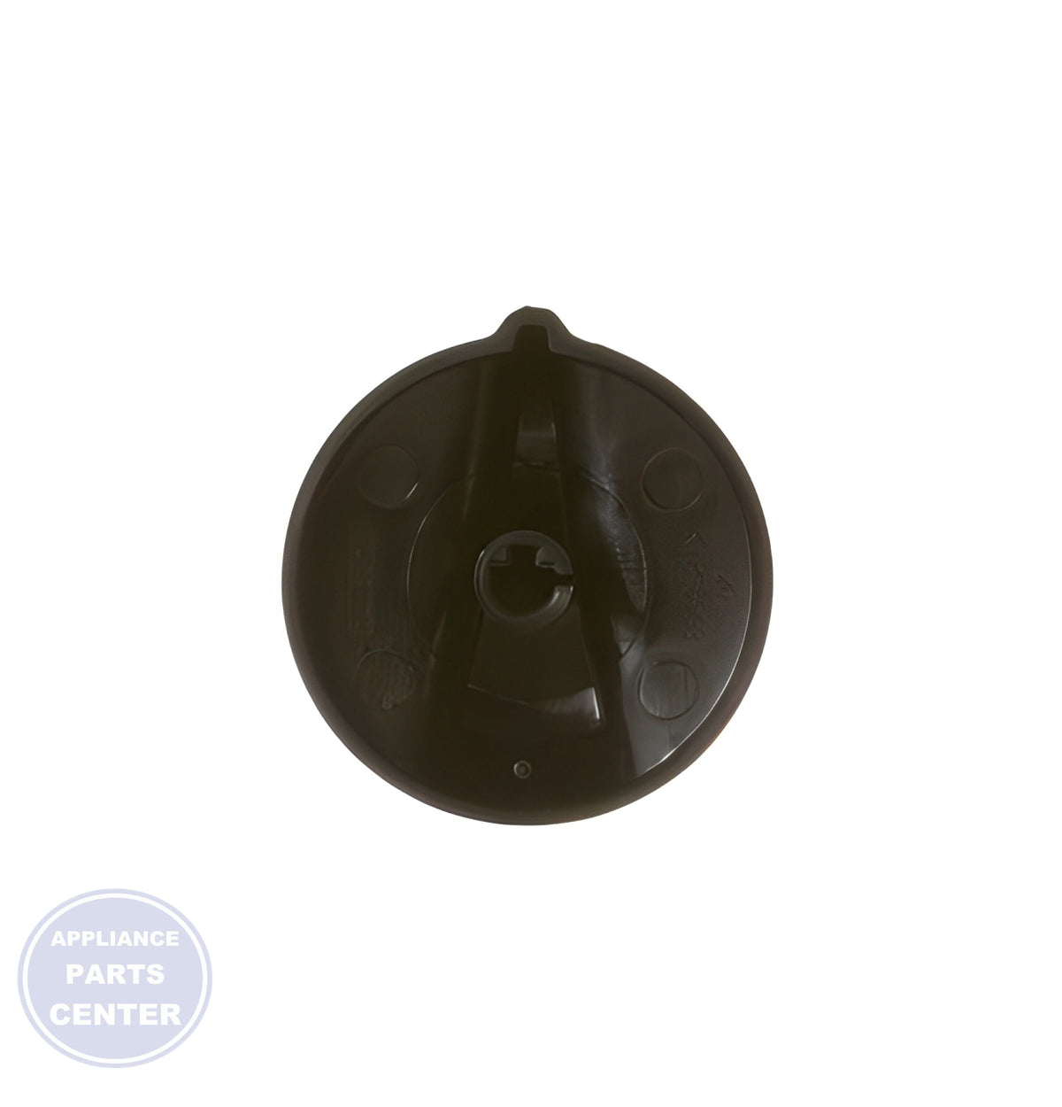 GE Oven Top Burner Knob WB03K10035 - Side view with precise dimensions