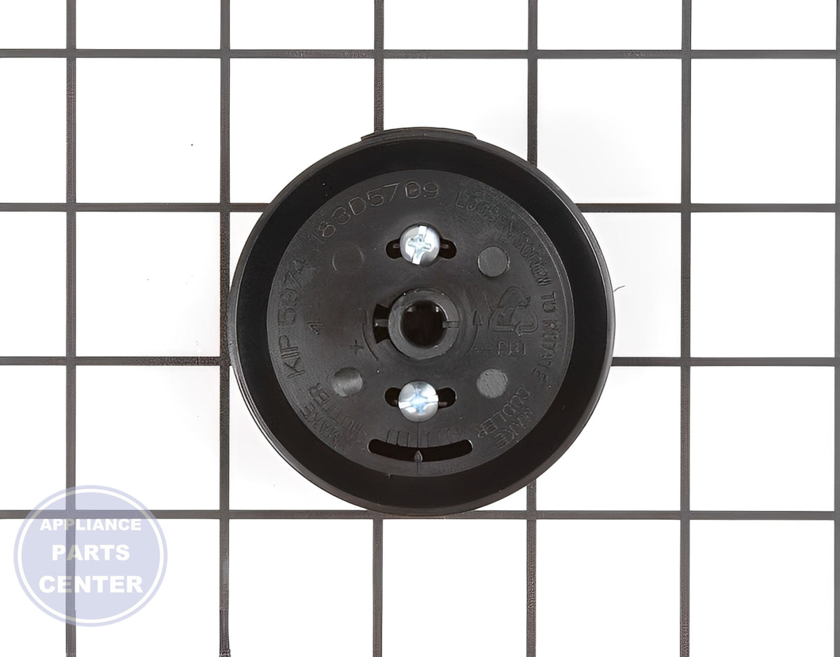 GE OVEN CONTROL KNOB WB03K10037 - Side view with precise measurements