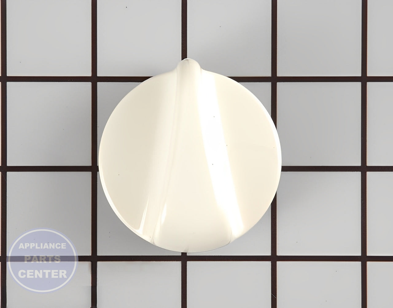 GEH KNOB-TOB BURNERS BISQUE WB03K10099 - Main view showing smooth dial control for GEH Range/Stove/Oven