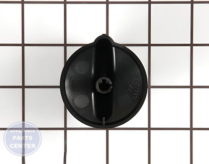 RANGE BURNER CONTROL KNOB WB03K10141 - Side view with durable specs