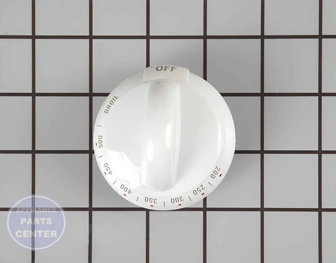 GE OVEN THERMOSTAT KNOB WB03K10144 - Main view showing temperature control for specific models