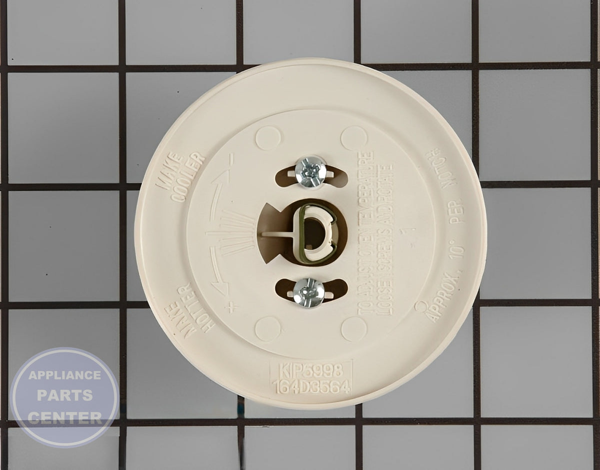 GE OVEN ASSEMBLY KNOB GE OVEN THERMOSTAT WB03K10186 - Side view with accurate temperature settings