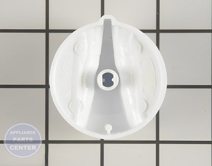 Knob WB03K10201 - Side view with 2-inch diameter specs