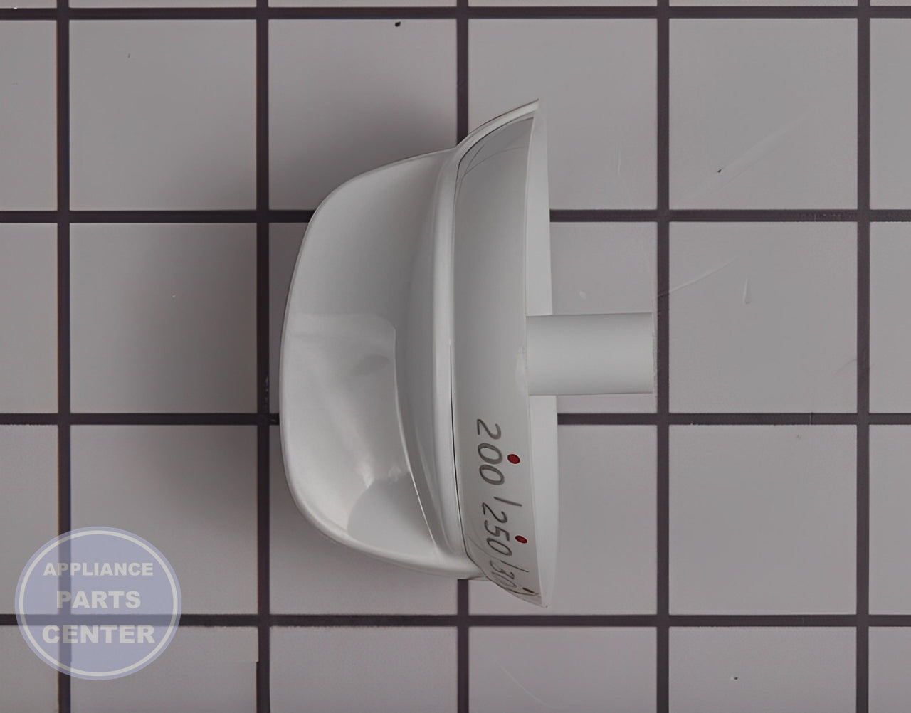 GE Thermostat Knob WB03K10220 - Installation in JGB810SET1SS showing mounting points