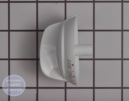 GE Thermostat Knob WB03K10220 - Installation in JGB810SET1SS showing mounting points