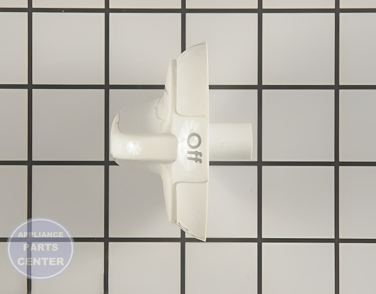 RANGE THERMOSTAT KNOB - WHITE WB03K10244 - Detailed view of temperature adjustment functionality