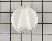 GEH RANGE THERMOSTAT KNOB - WHITE WB03K10244 - Main view showing precise temperature control for GEH models