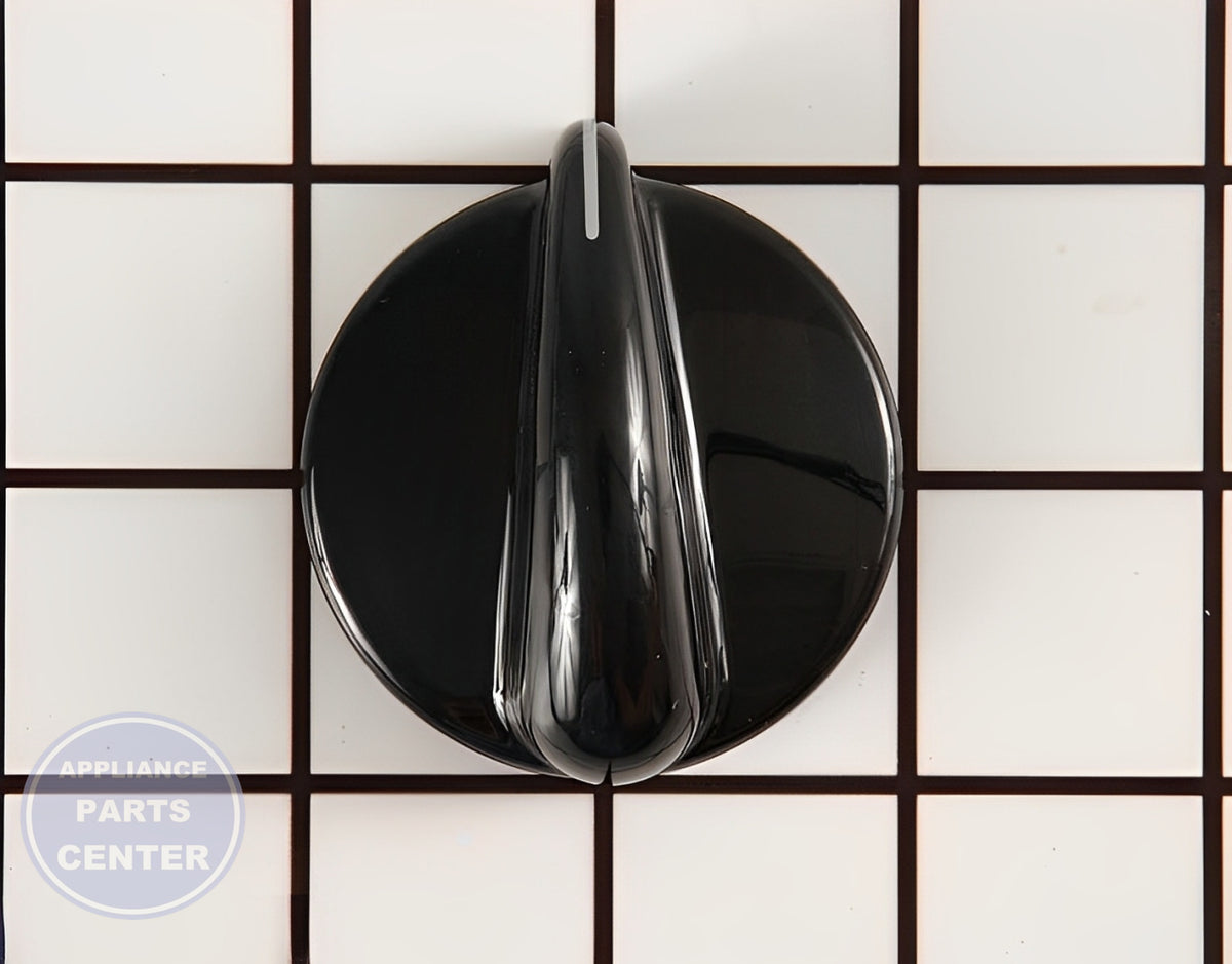 GE OVEN BLACK BURNER KNOB WB03T10025 - Main view showing precise control for GEN Range/Stove/Oven models