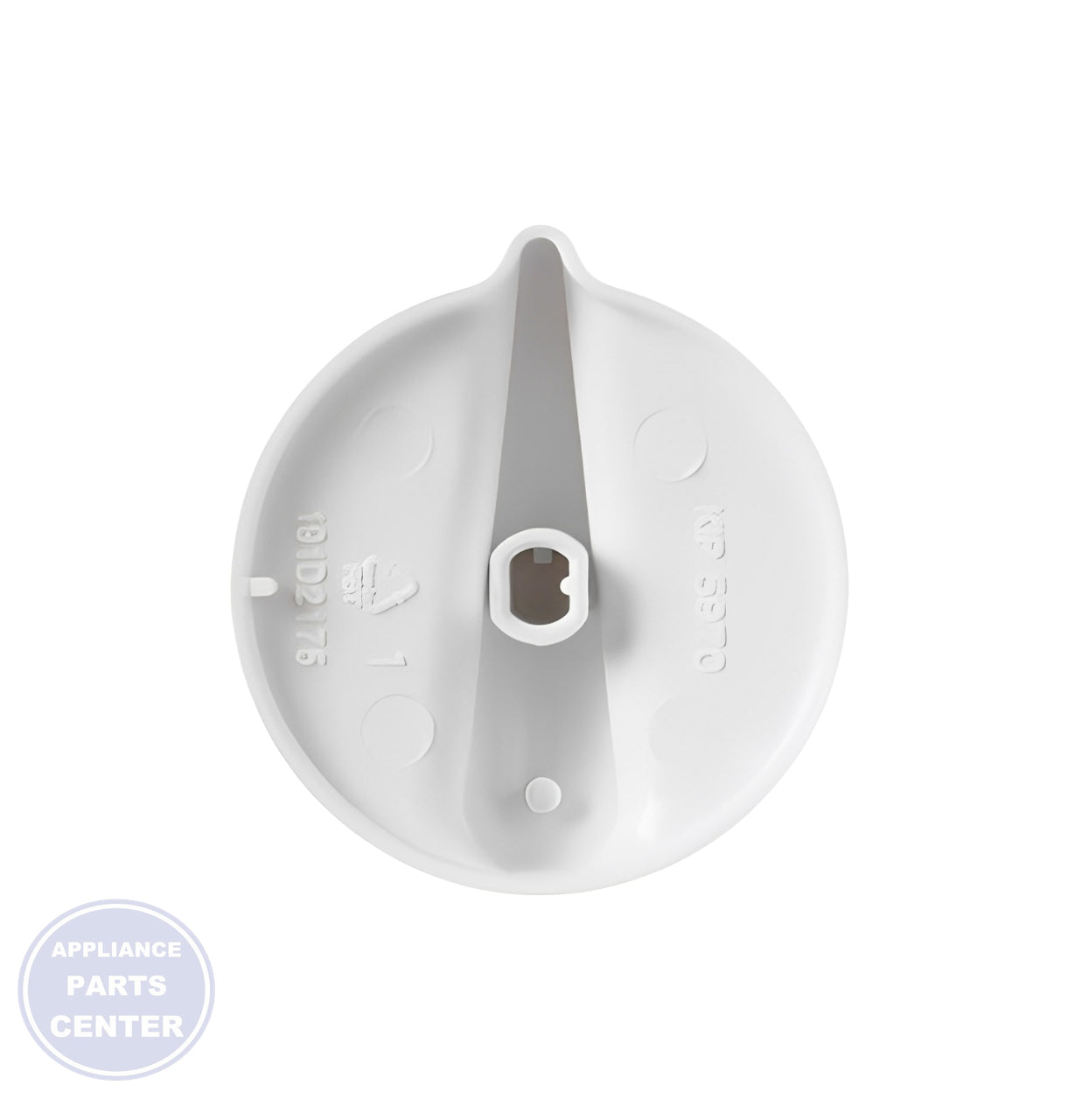 GE OVEN WHITE INFINITE KNOB WB03T10027 - Main view showing precise control for GEN models