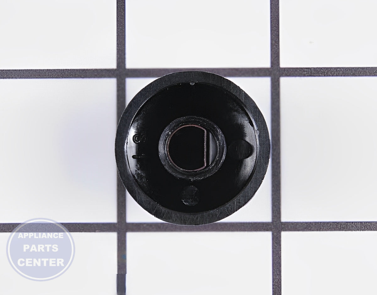GE OVEN BLACK SELECTOR KNOB WB03T10035 - Side view with durable specifications