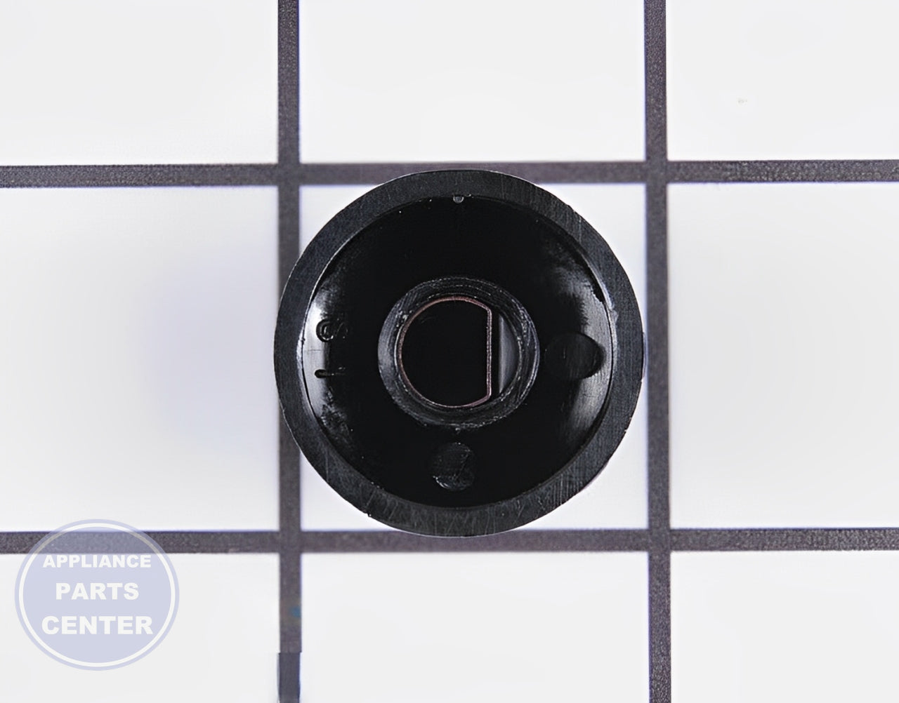 GE OVEN BLACK SELECTOR KNOB WB03T10035 - Side view with durable specifications