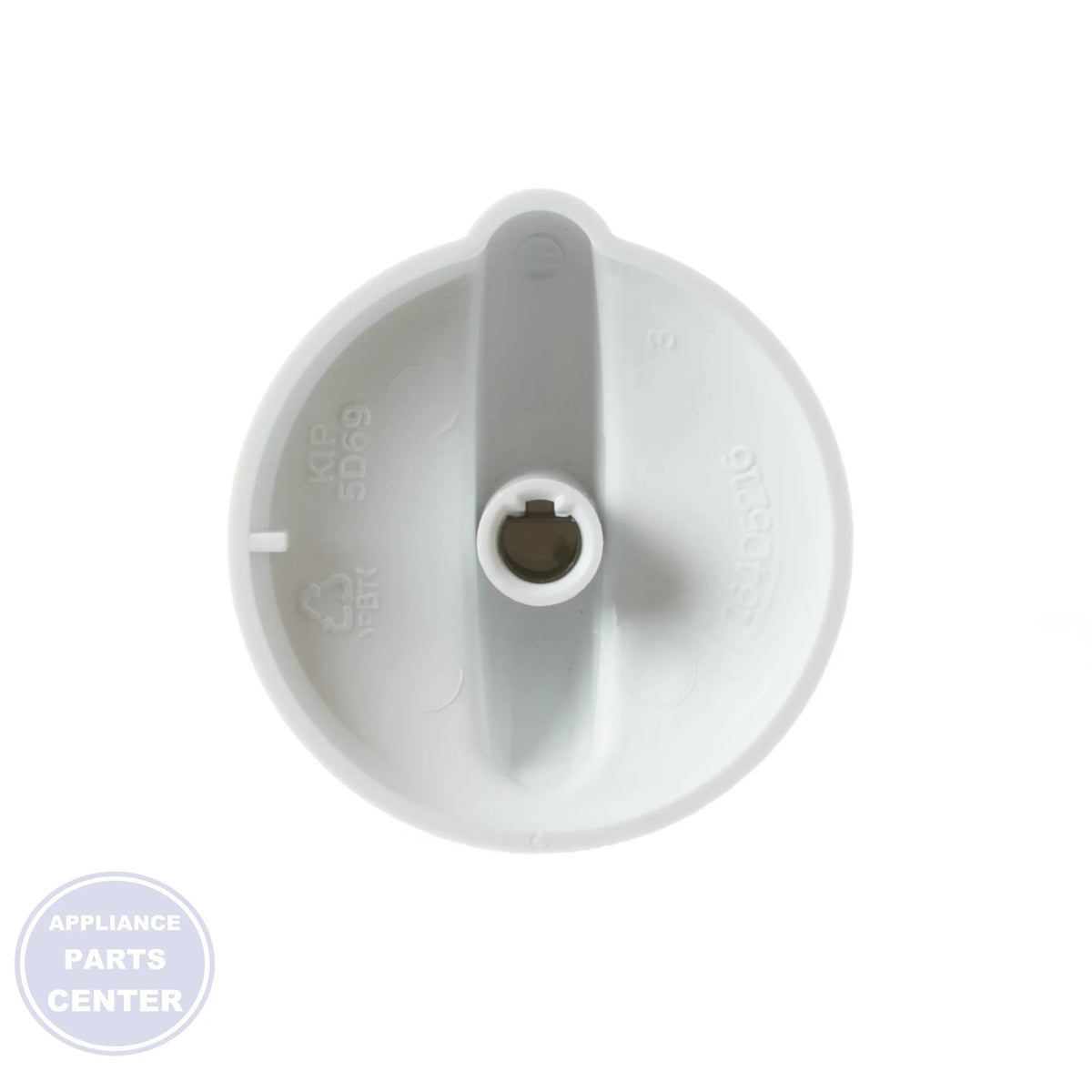 KNOB WB03T10228 - Side view with precise measurements