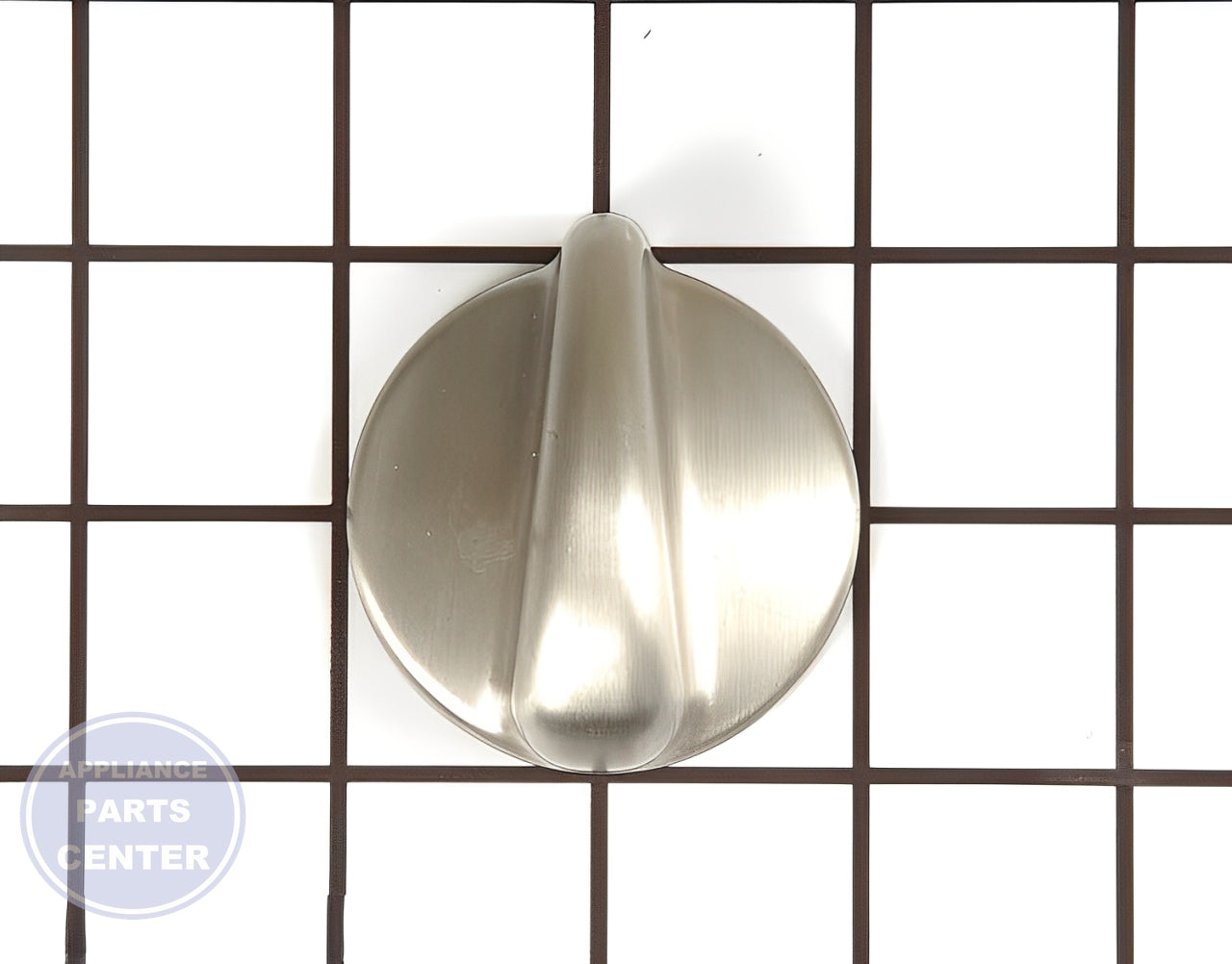 GEH RANGE TRI-CHROME-PLATED KNOB (STAINLESS) - Main view showing durable build for GEH models