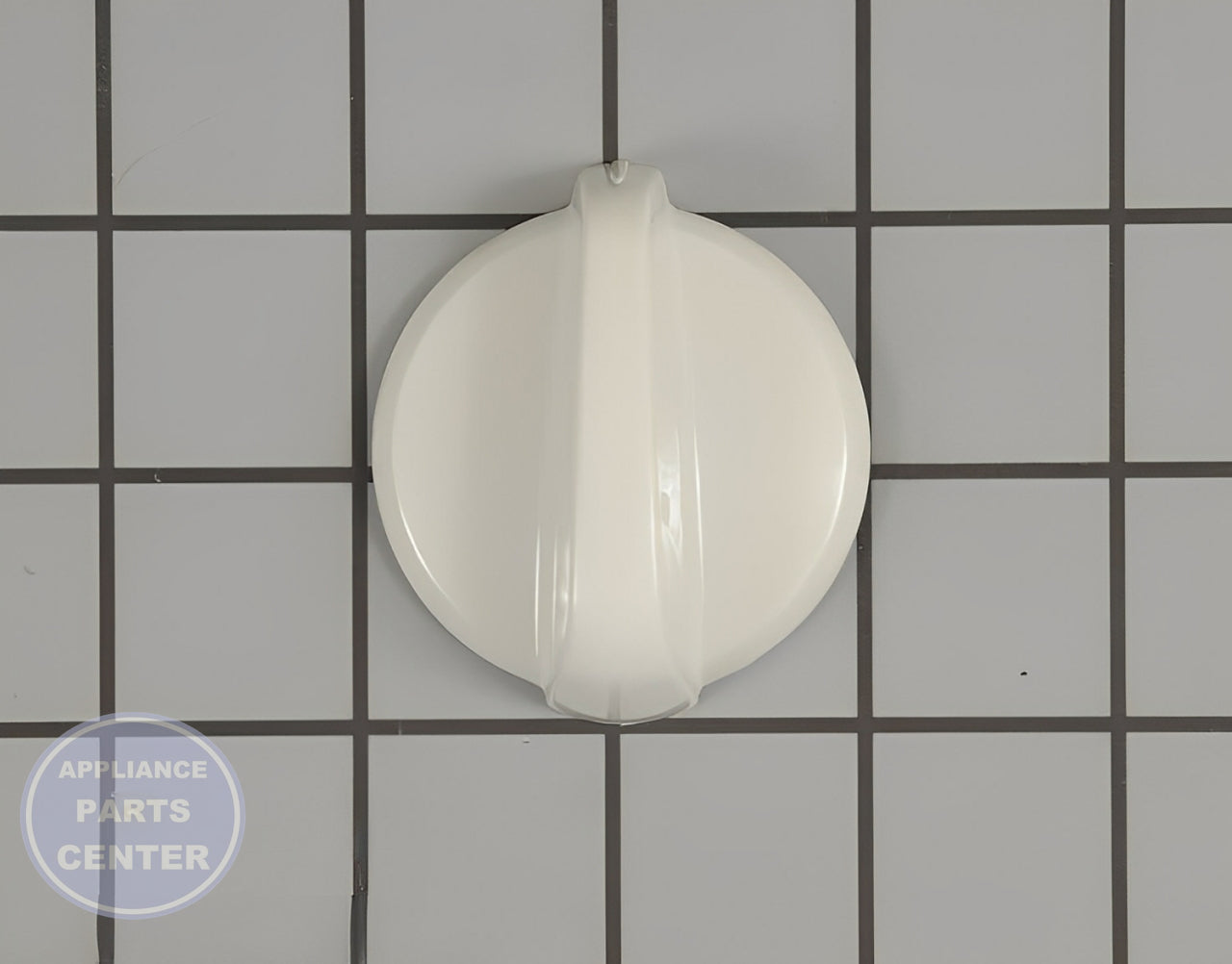 GE OVEN INFINITE CONTROL KNOB (WHITE) WB03T10282 - Main view showing precise temperature control for GEN models