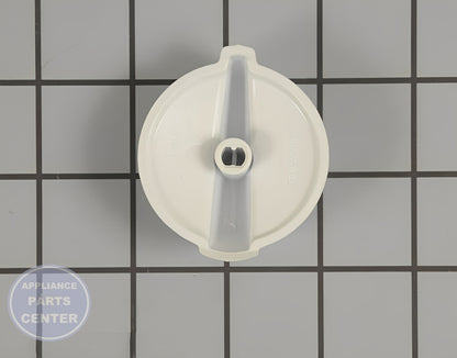 GE OVEN INFINITE CONTROL KNOB (WHITE) WB03T10282 - Side view with specific measurements