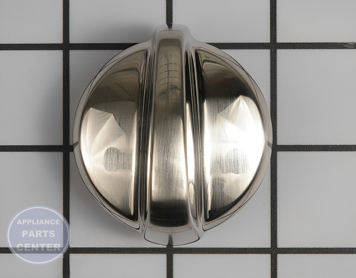 GE OVEN BURNER KNOB CHROME - Main view showing precise control for GE models