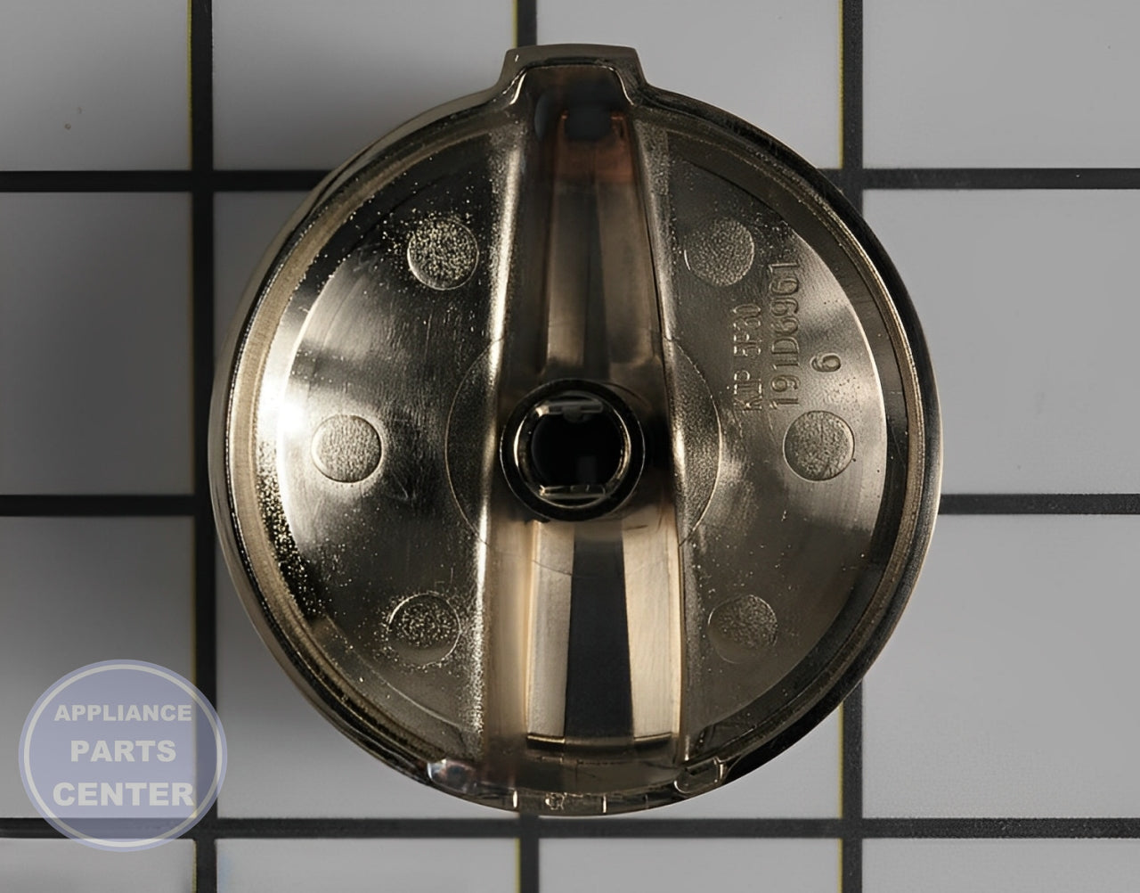 Knob WB03T10346 - Side view with X inches diameter