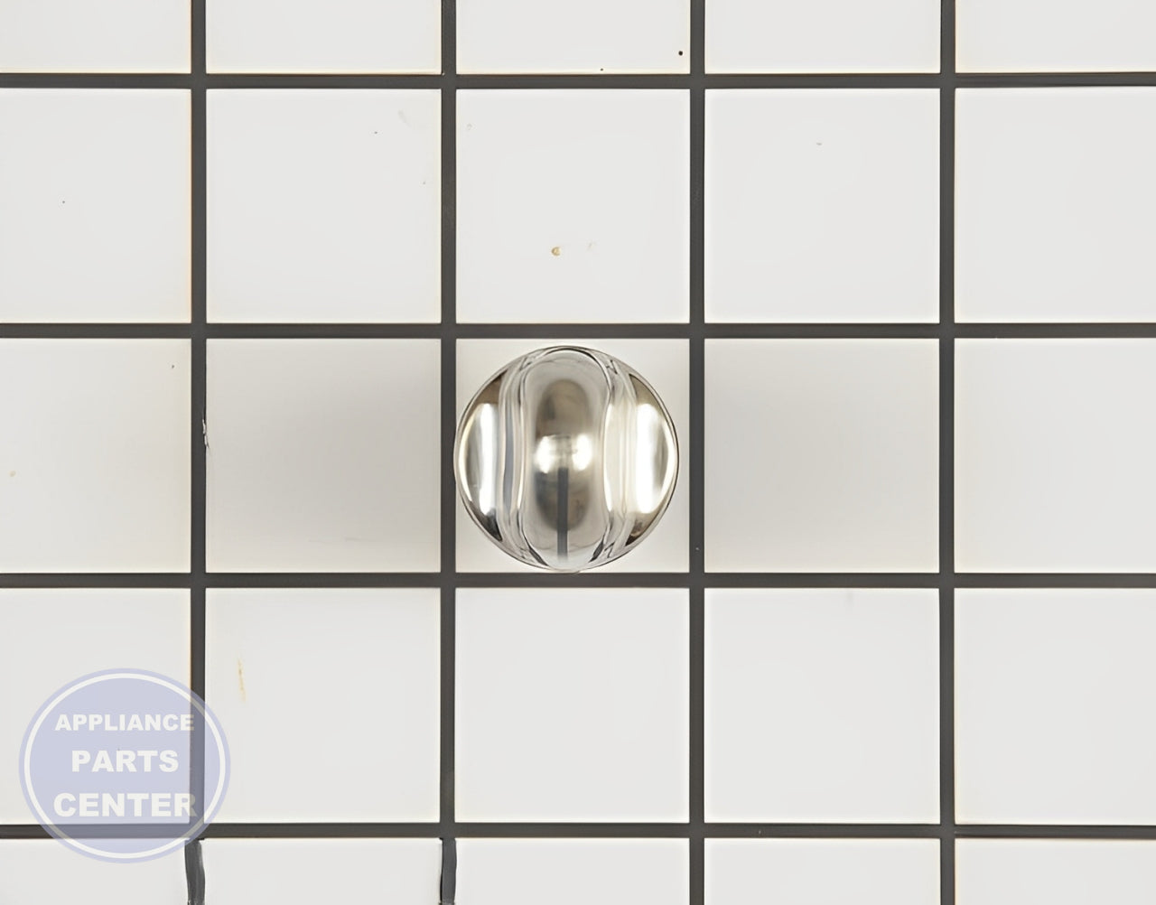 GE OVEN VENT KNOB TRI-CHROME WB03X10317 - Main view showing precise control over oven vent settings for multiple GE models