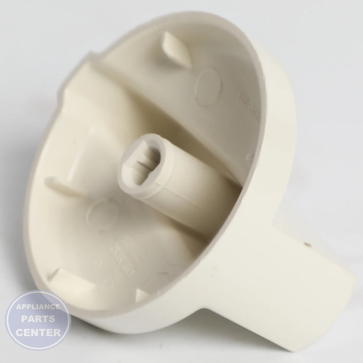 GEH RANGE KNOB - BISQUE WB03X21349 - Installation in specific model revealing key mounting points