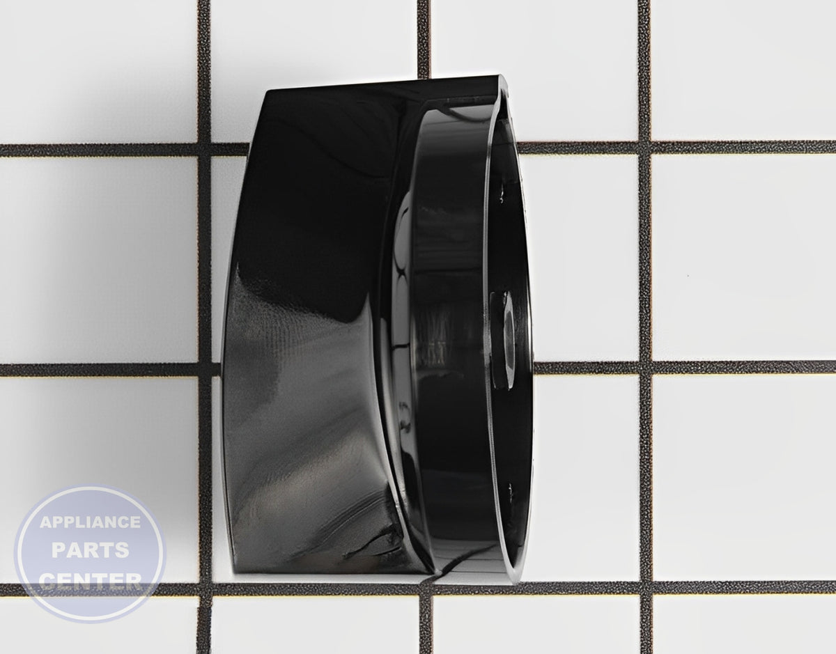 OVEN KNOB WB03X21356 - Side view with precise measurements