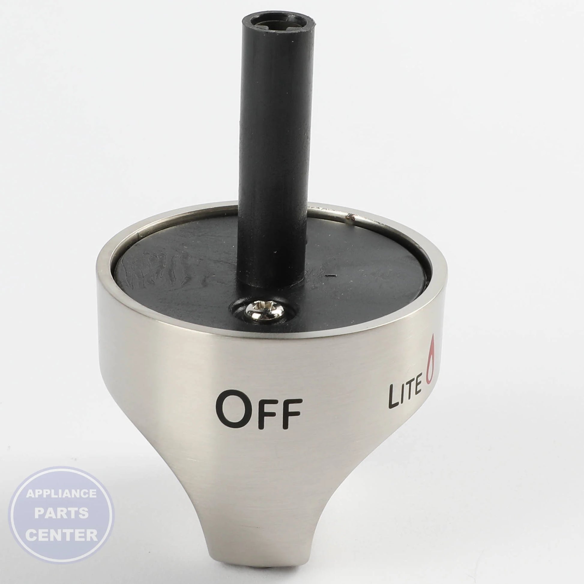 RANGE KNOB - STAINLESS STEEL WB03X23083 - Detailed view of durable stainless steel material