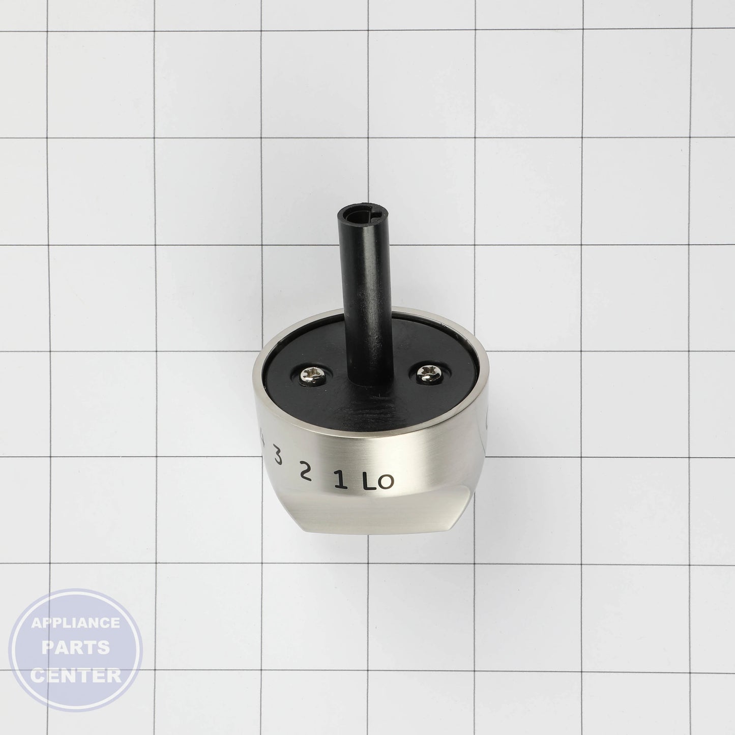GEH RANGE KNOB - STAINLESS STEEL WB03X23083 - Installation in GEH model displaying easy mounting points