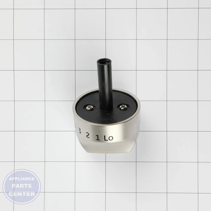 GEH RANGE KNOB - STAINLESS STEEL WB03X23083 - Installation in GEH model displaying easy mounting points