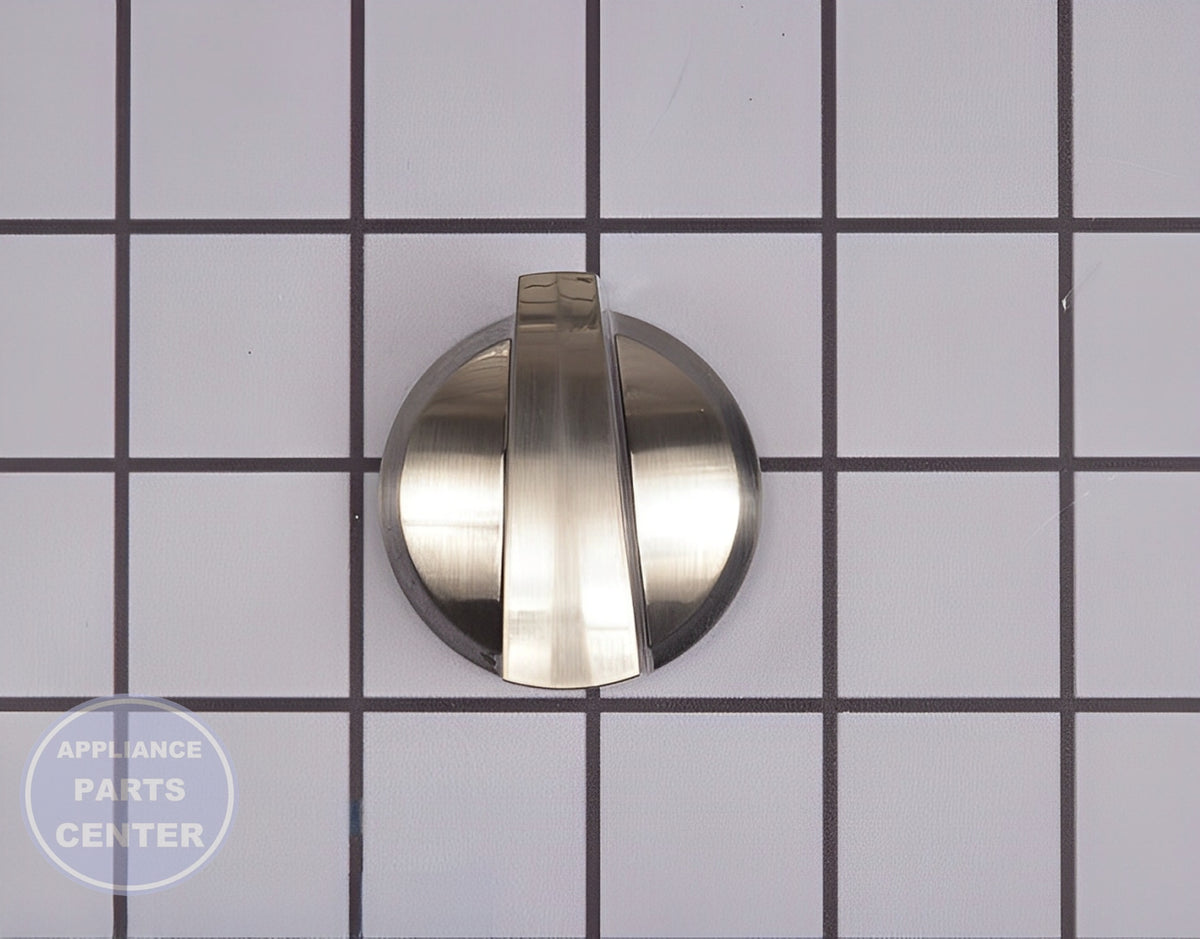 GE RANGE STAINLESS STEEL KNOB WB03X24088 - Main view showing temperature control for specific models