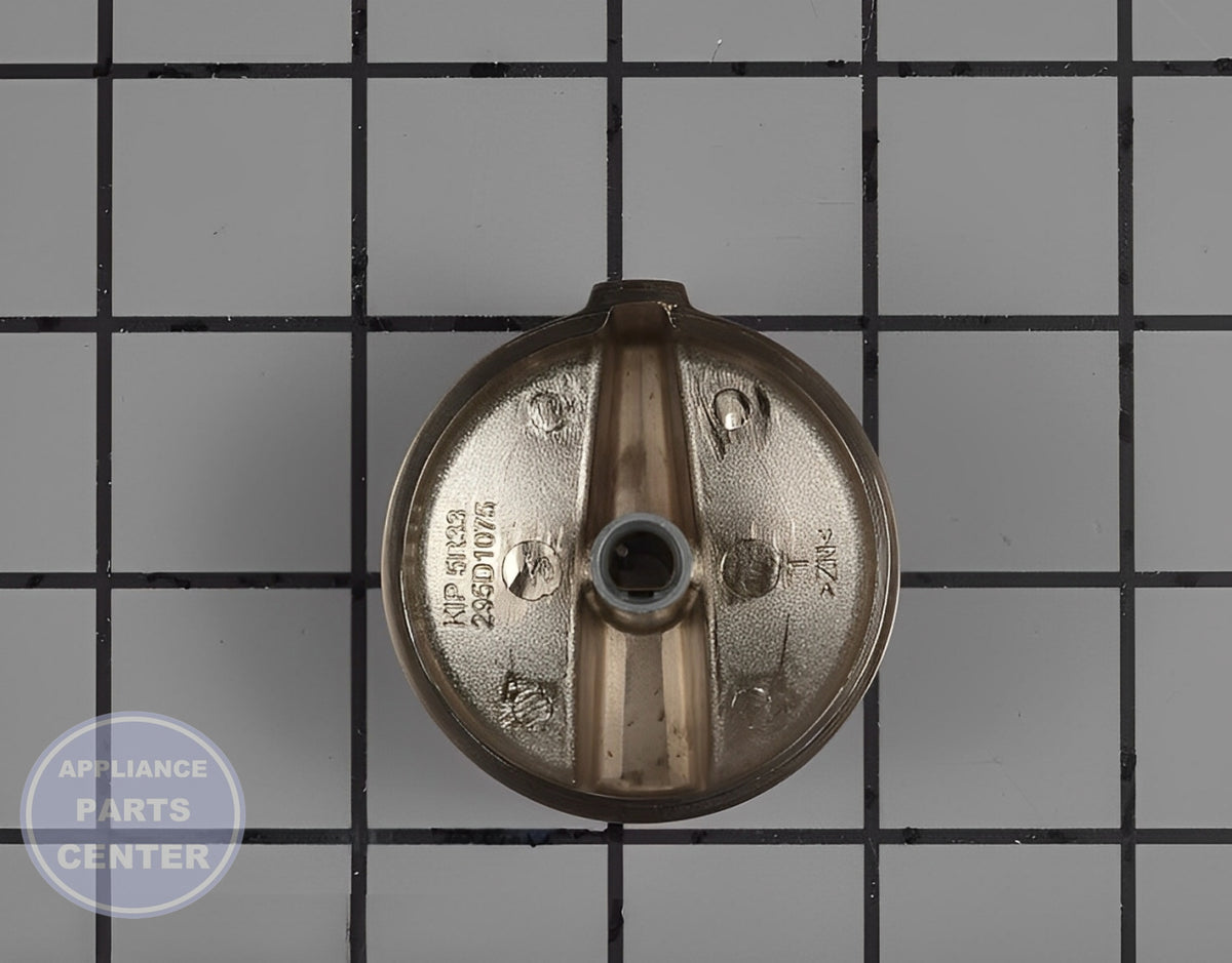 Knob WB03X27193 - Side view with precise measurements