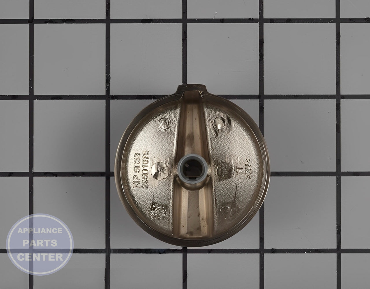 Knob WB03X27193 - Side view with precise measurements