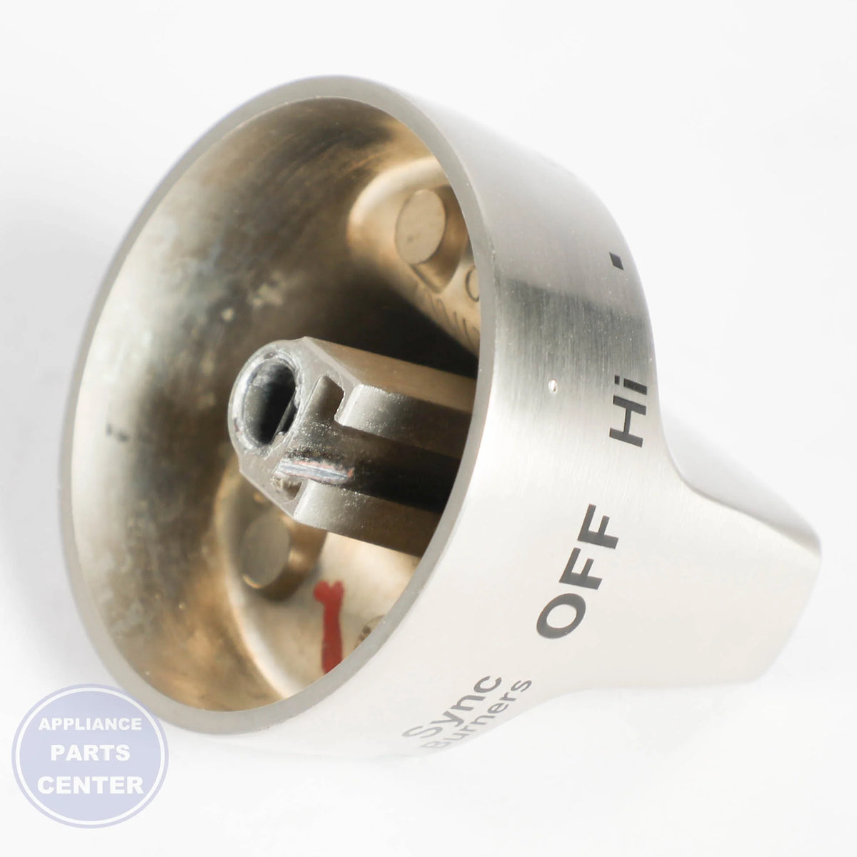 GEH KNOB ASM WB03X28127 - Installation in GEH model showing key mounting points