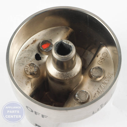 GEH KNOB ASM WB03X28962 - Installation in specific model showing key mounting points