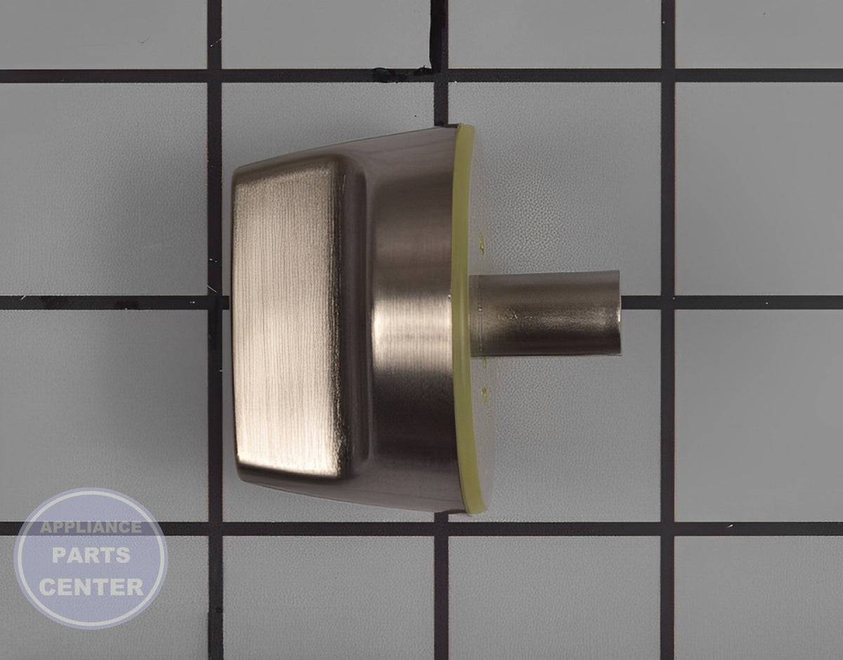 GE Oven WB03X29392 - Detailed view of stainless steel knob assembly