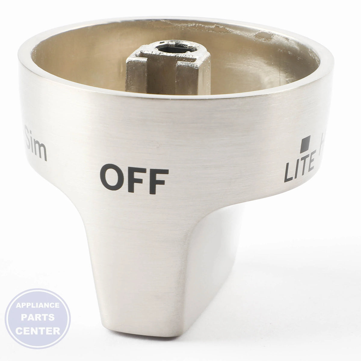 GEH BRUSHED SS MULTI RING KNOB WB03X31659 - Installation in GEH model showing easy mounting points