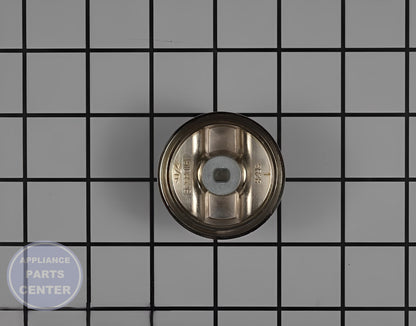 GE OVEN STAINLESS INFINITE CONTROL KNOB WB03X34871 - Side view with stainless steel construction