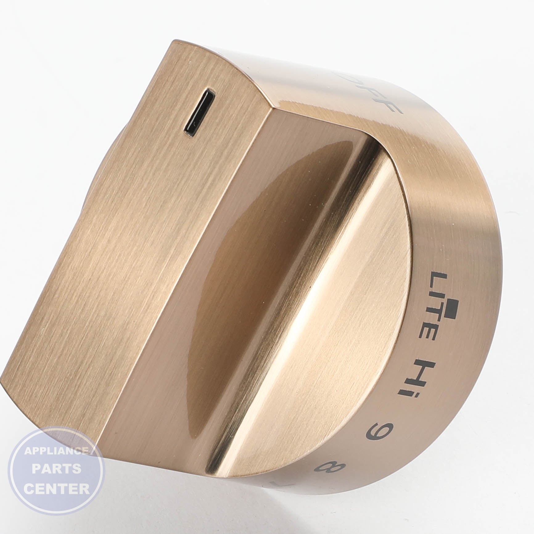 GEH BRONZE KNOB BURNER WB03X39547 - Main view showing precise temperature control for GEH models