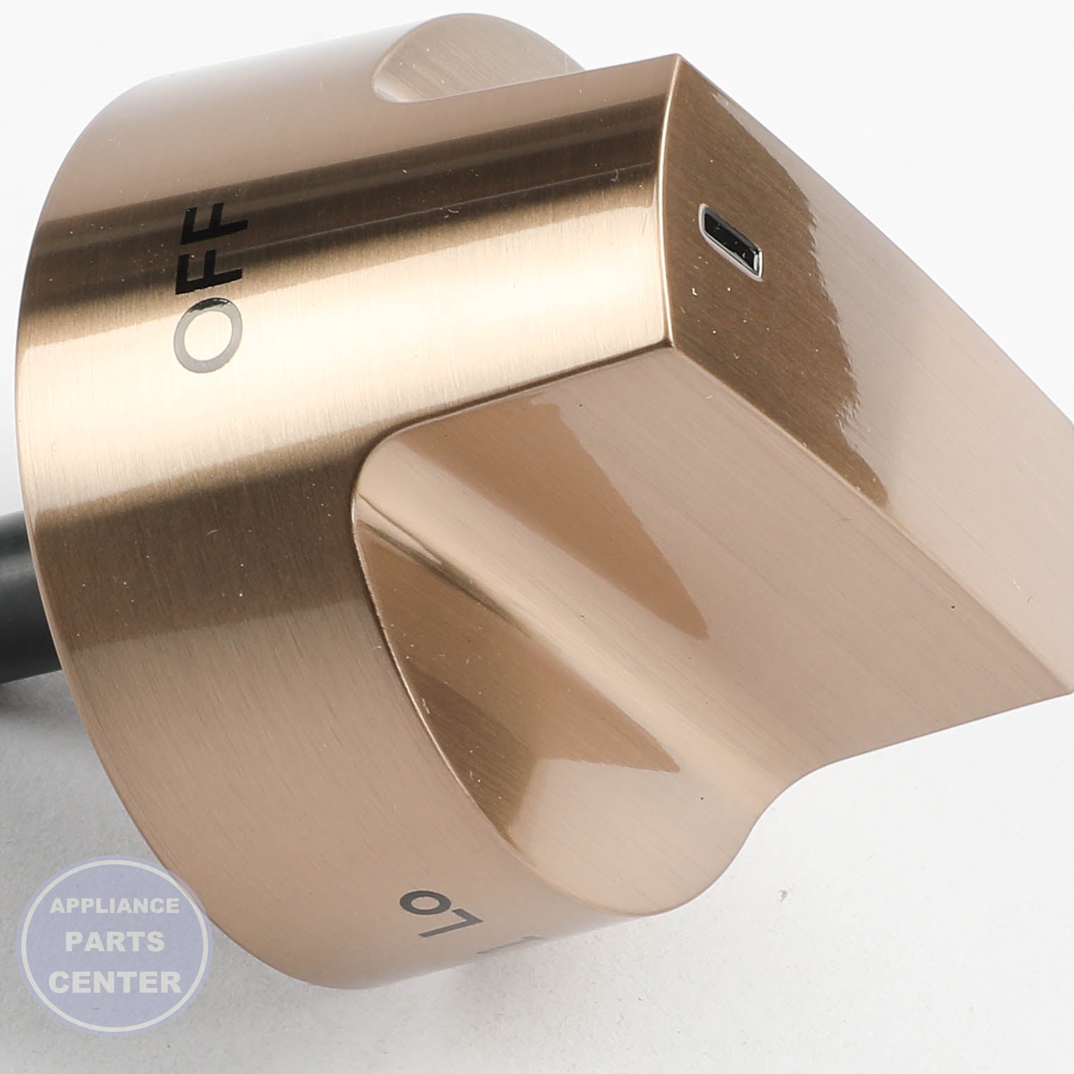 GEH BRONZE KNOB BURNER WB03X39547 - Installation in GEH model showcasing easy mounting points