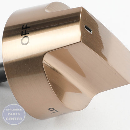 GEH BRONZE KNOB BURNER WB03X39547 - Installation in GEH model showcasing easy mounting points