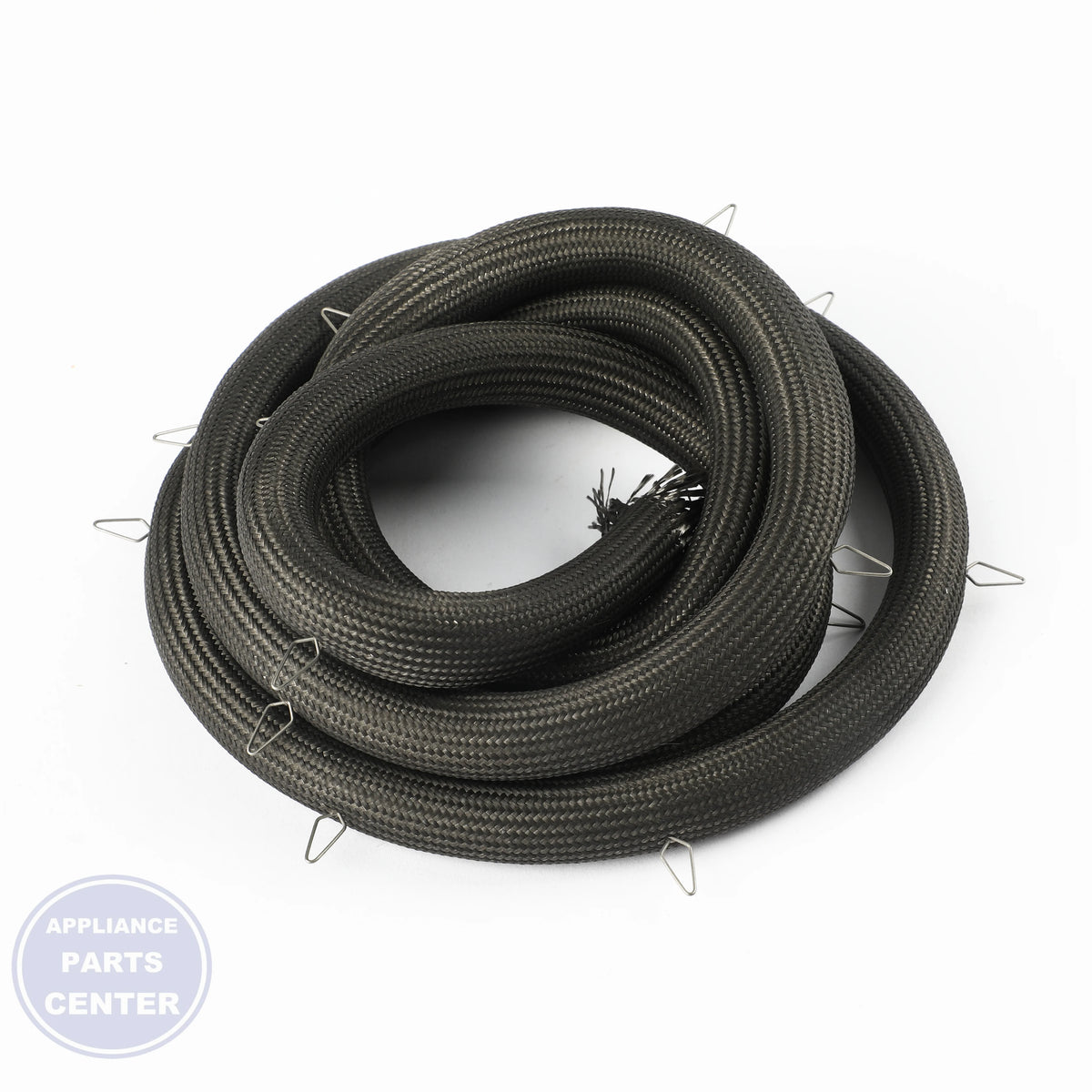 RANGE OVEN DOOR GASKET WB04T10077 - Side view with precise measurements