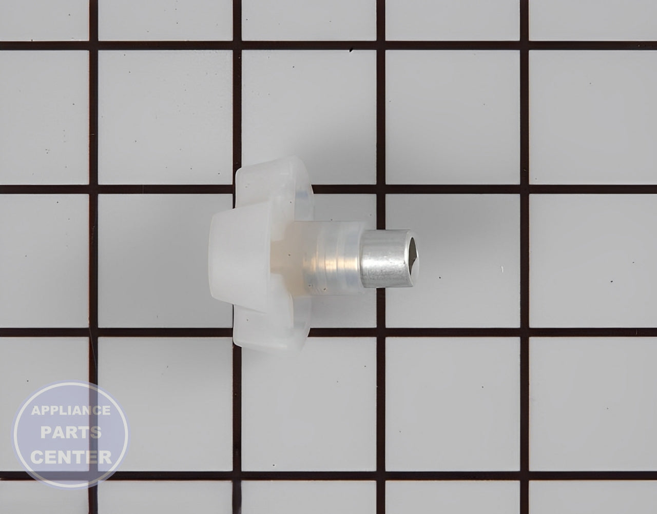 Glass Tray Drive Coupling WB06X10312 - Detailed view of durable coupler design