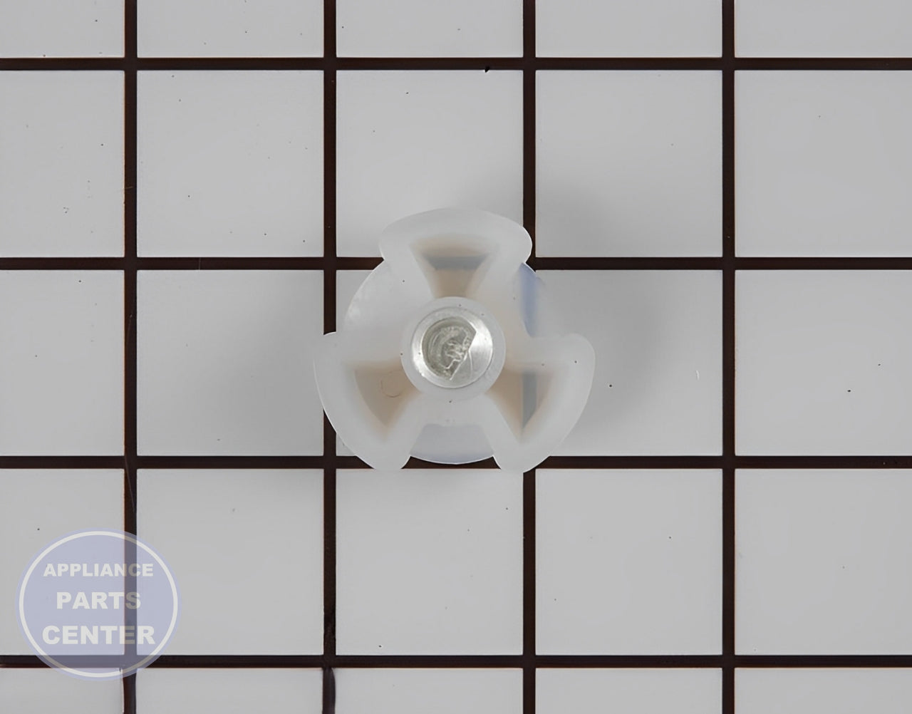 Glass Tray Drive Coupling WB06X10312 - Side view with 10-inch precise measurements