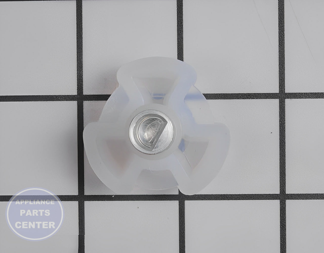 Glass Tray Drive Coupling WB06X10693 - Detailed view of support roller mechanism