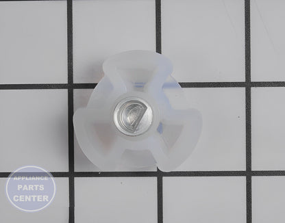Glass Tray Drive Coupling WB06X10693 - Detailed view of support roller mechanism