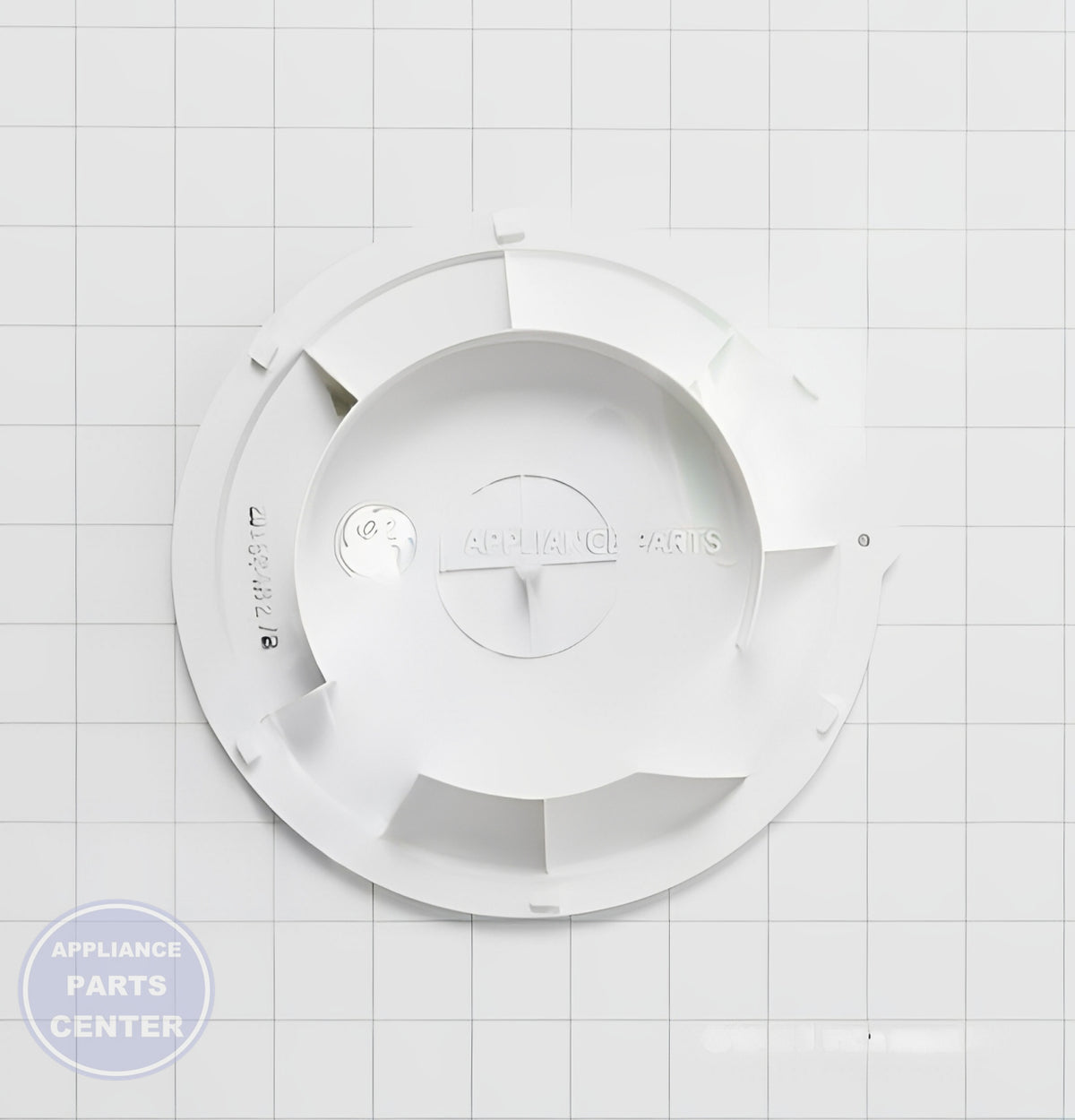 GE OVEN STIRRER FAN COVER WB06X10712 - Side view with efficient cooling specs
