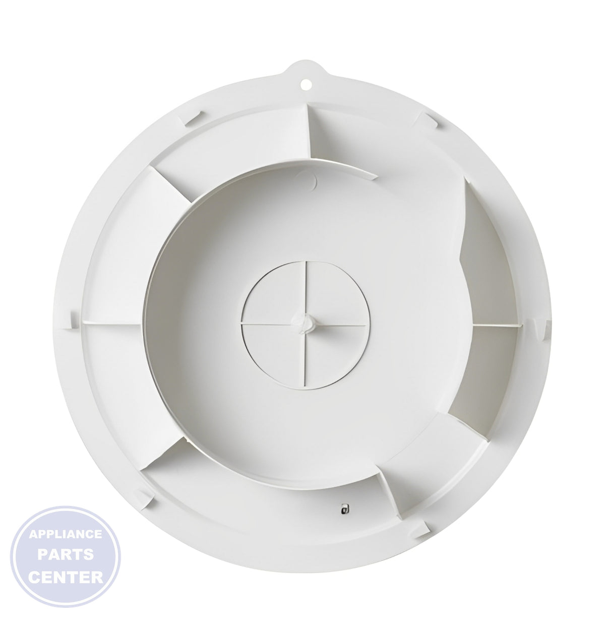 GE OVEN STIRRER FAN COVER WB06X10712 - Installation in GE oven showing key mounting points